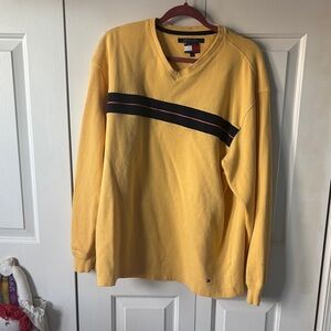 Tommy Hilfiger Yellow Sweater with Black Stripe